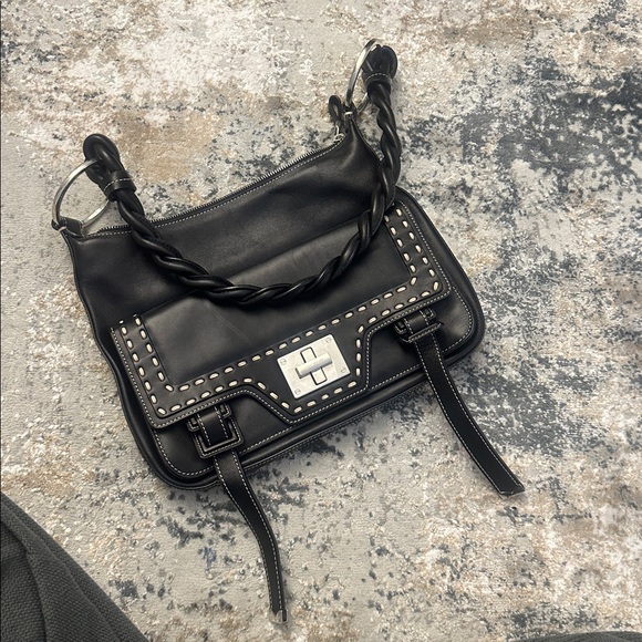 Givenchy Rebel Soft Hobo black braided bag satchel - Picture 16 of 17